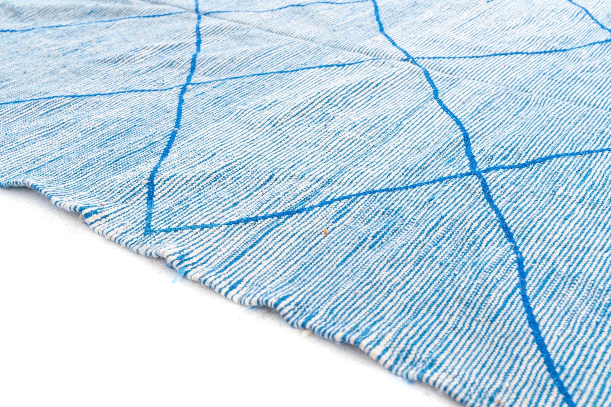 4' 10 x 7' 8 Hand Knotted Moroccan Wool Rug