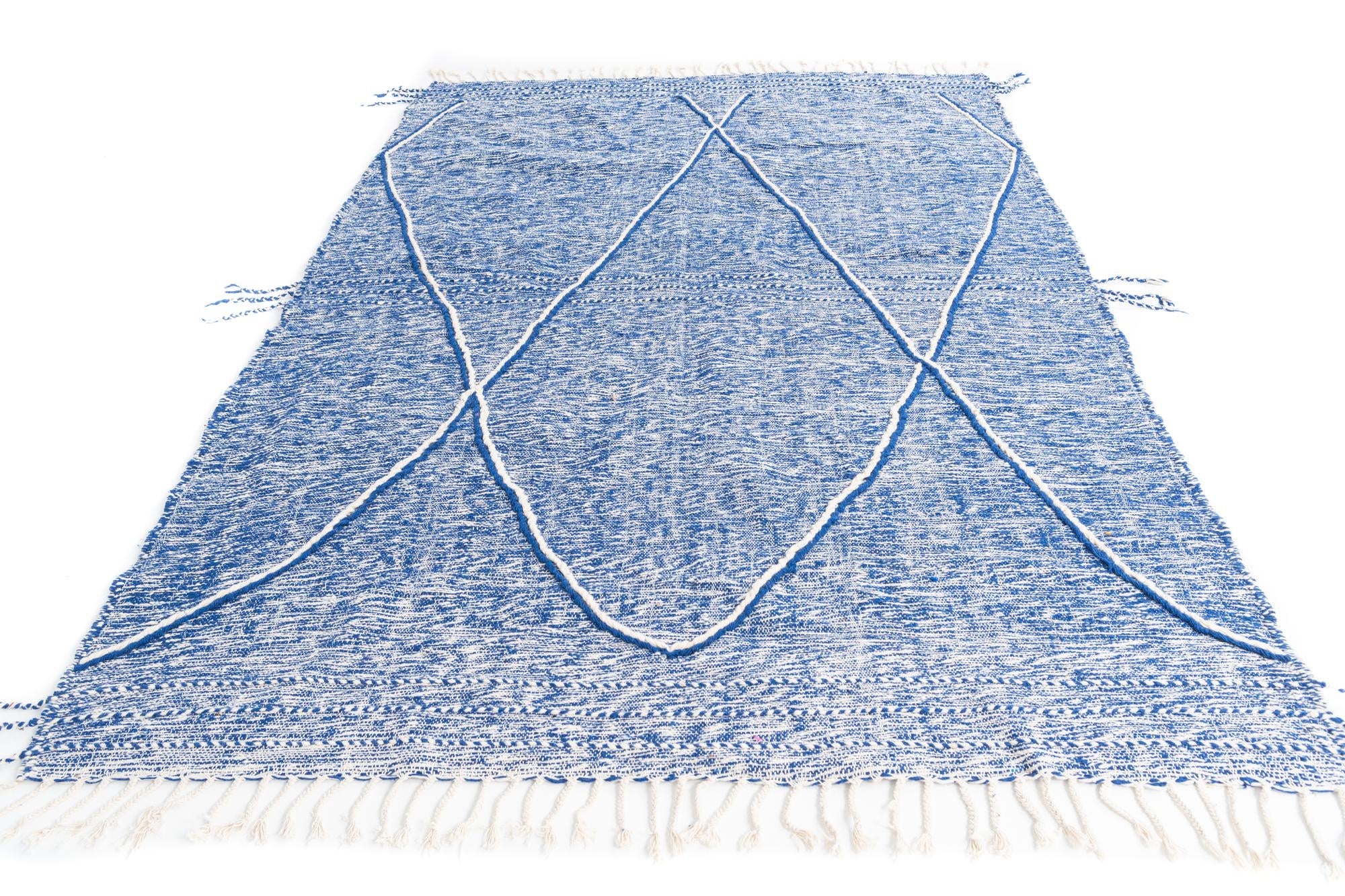 6' 6 x 9' 6 Hand Knotted Moroccan Wool Rug