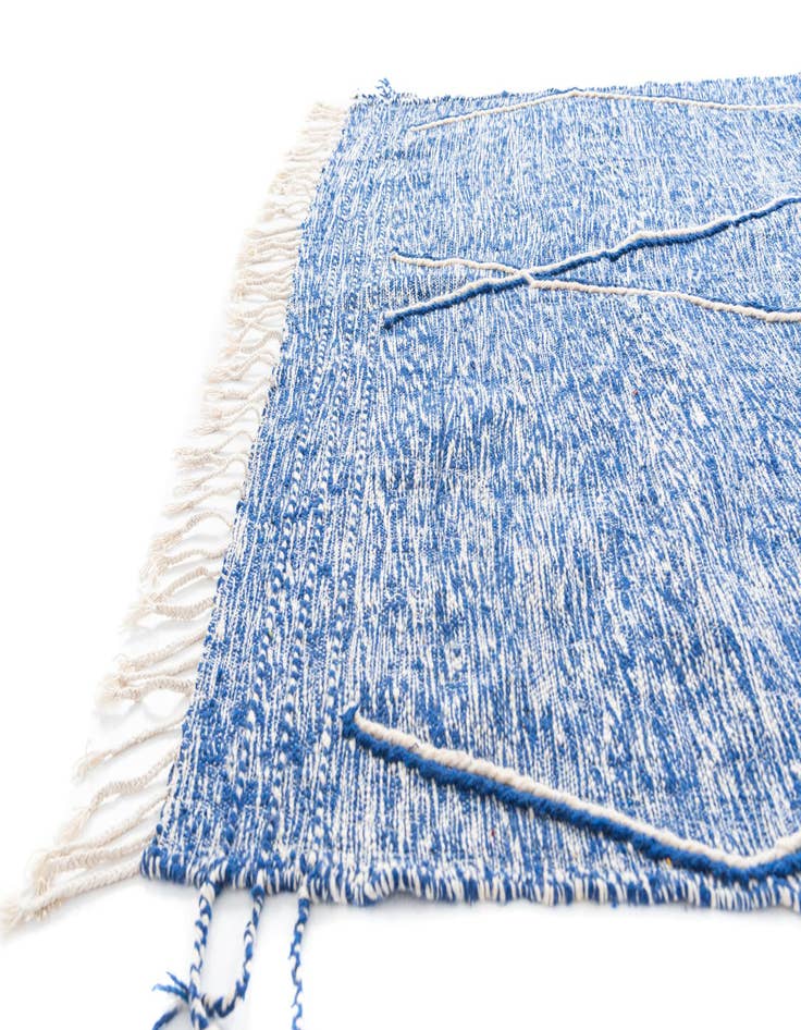 Detail image of 6' 6 x 9' 6  Hand Knotted Moroccan Wool Rug