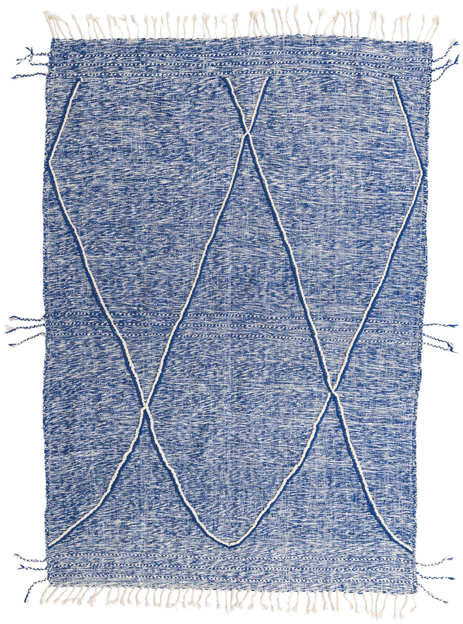 6' 6 x 9' 6 Hand Knotted Moroccan Wool Rug