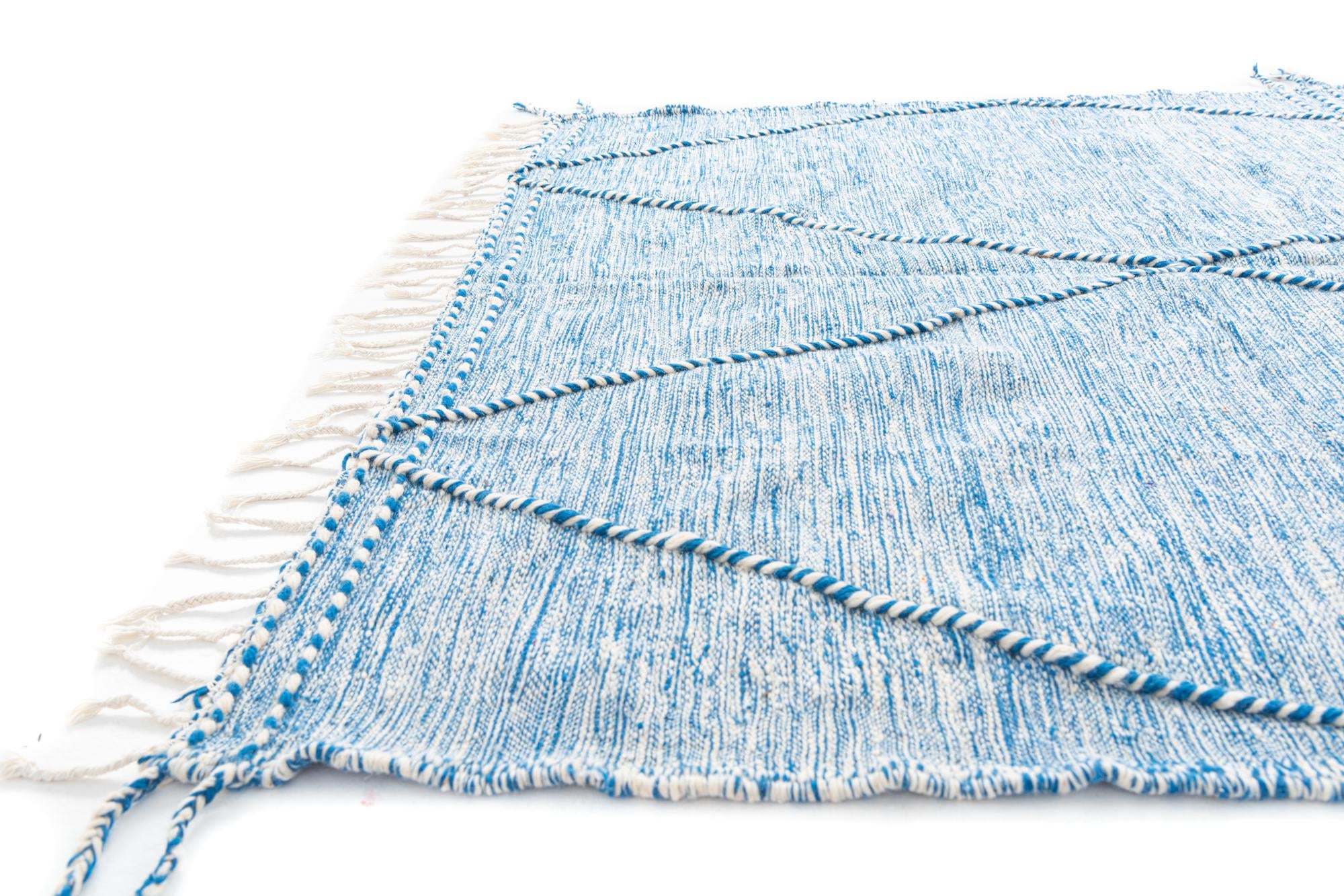 6' 8 x 9' 9 Hand Knotted Moroccan Wool Rug
