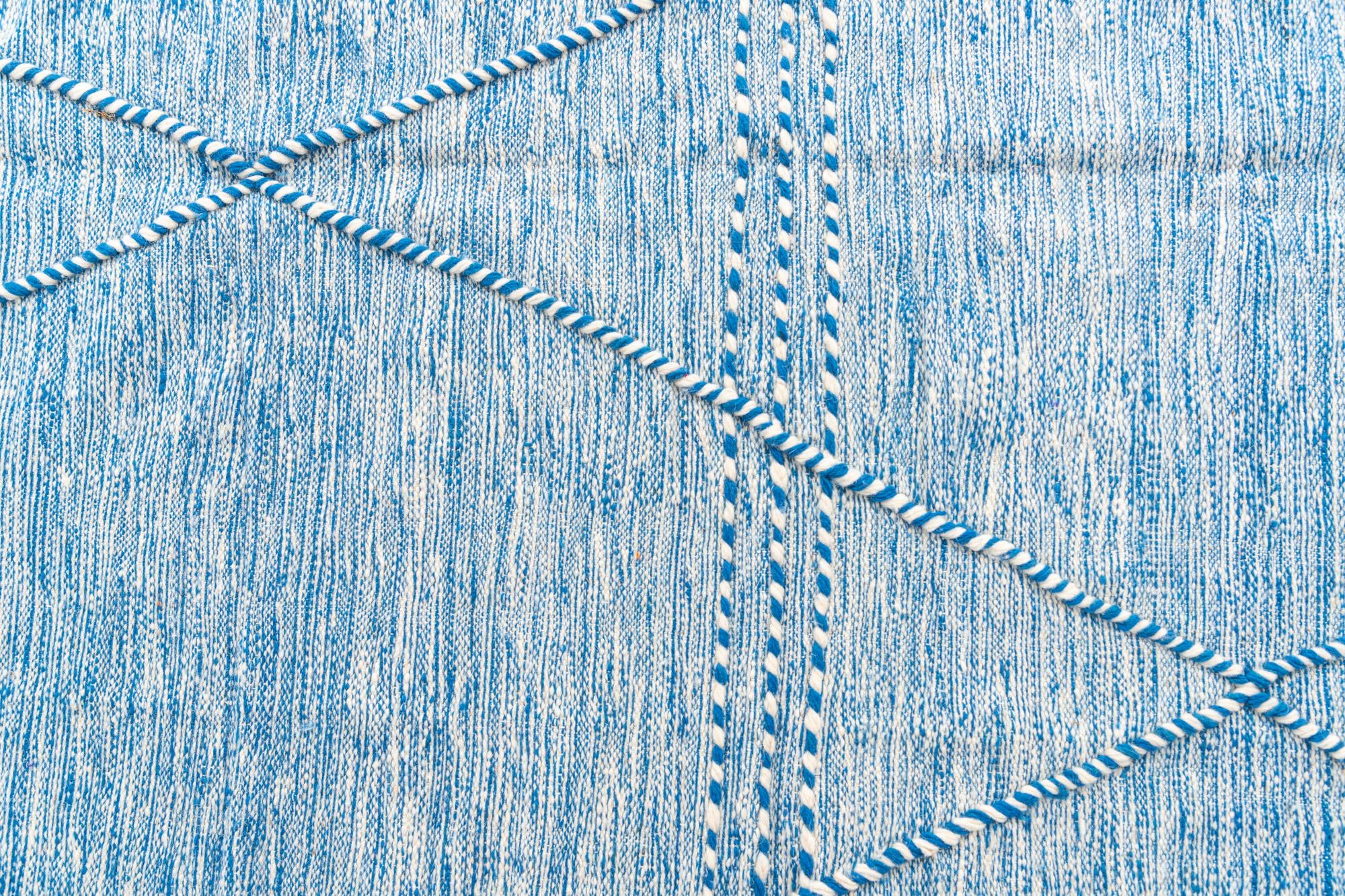 6' 8 x 9' 9 Hand Knotted Moroccan Wool Rug