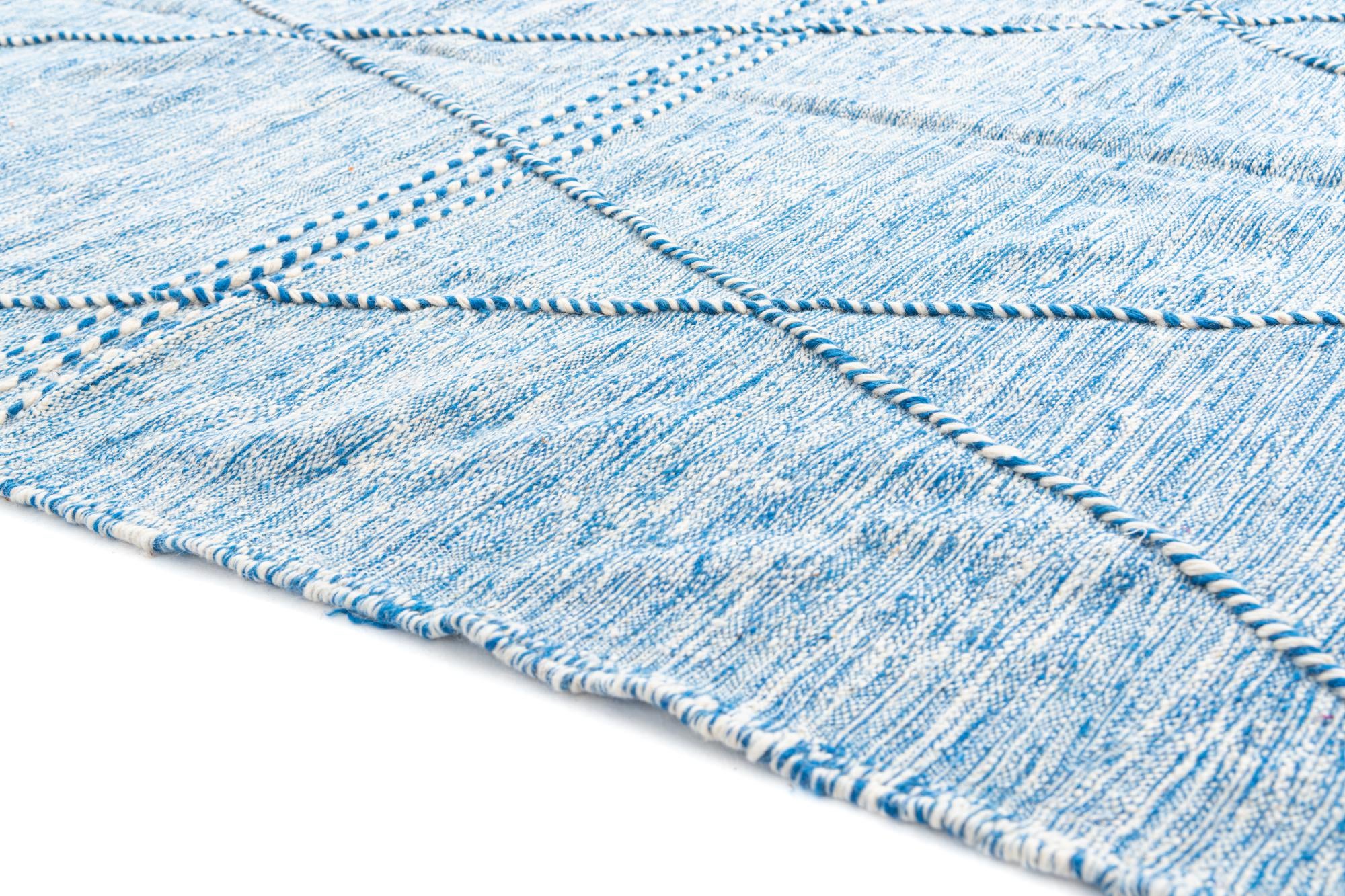 6' 8 x 9' 9 Hand Knotted Moroccan Wool Rug