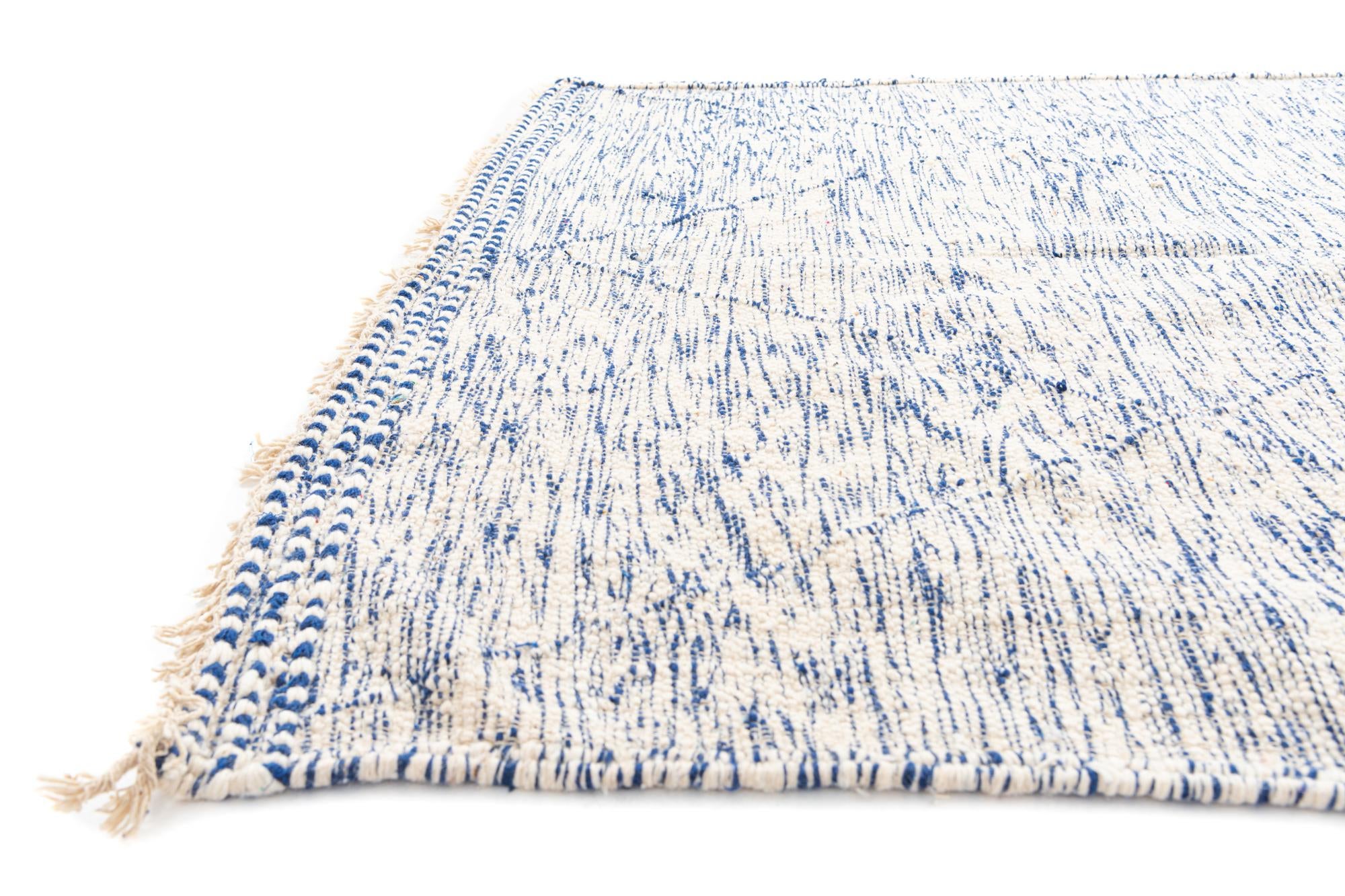 6' 8 x 10' Hand Knotted Moroccan Wool Rug