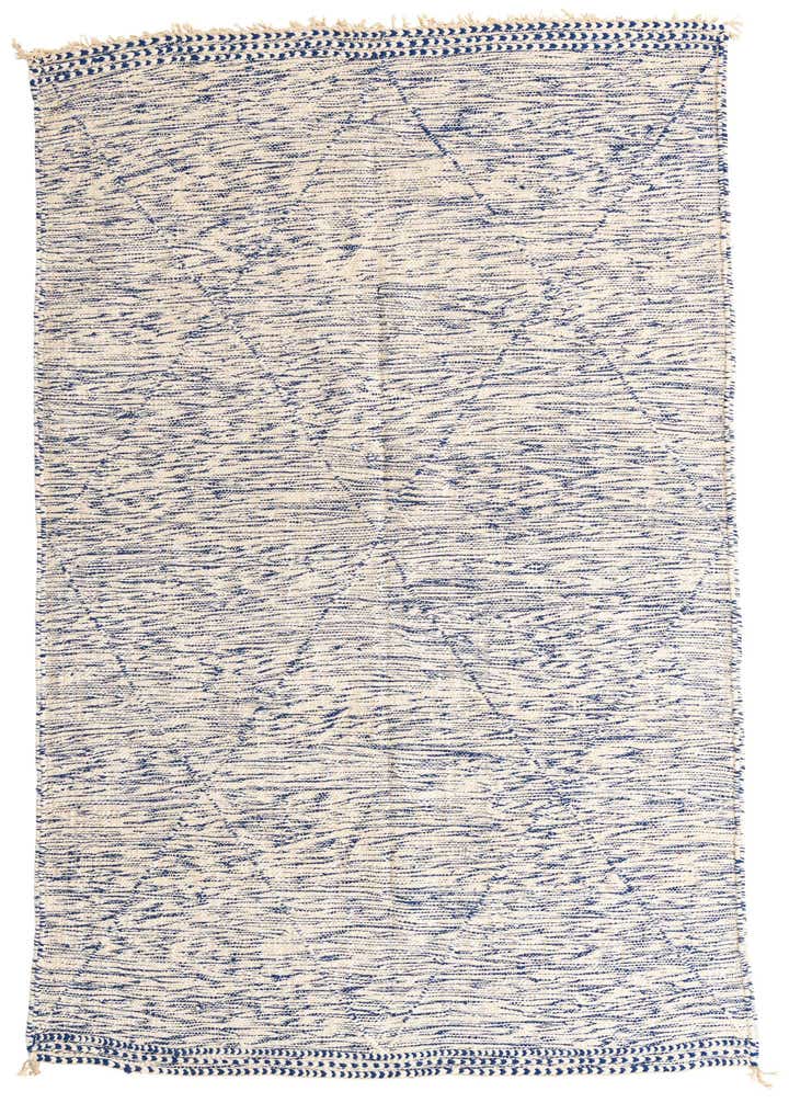 6' 8 x 10' Hand Knotted Moroccan Wool Rug