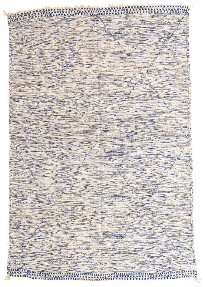 Detail image of 6' 8 x 10' Hand Knotted Moroccan Wool Rug