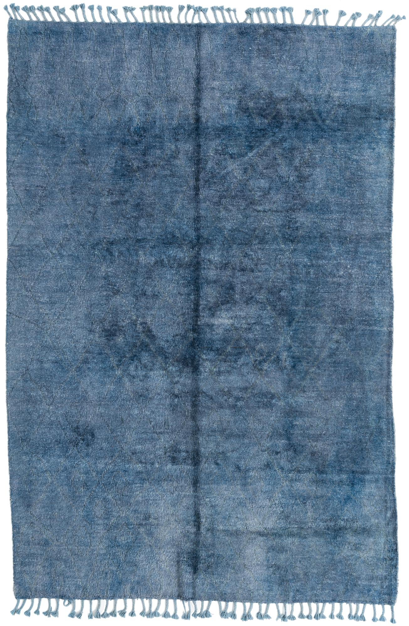 5' 6 x 8' 2 Hand Knotted Moroccan Wool Rug