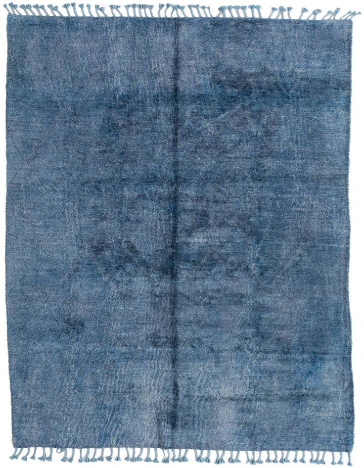 Detail image of 5' 6 x 8' 2 Hand Knotted Moroccan Wool Rug