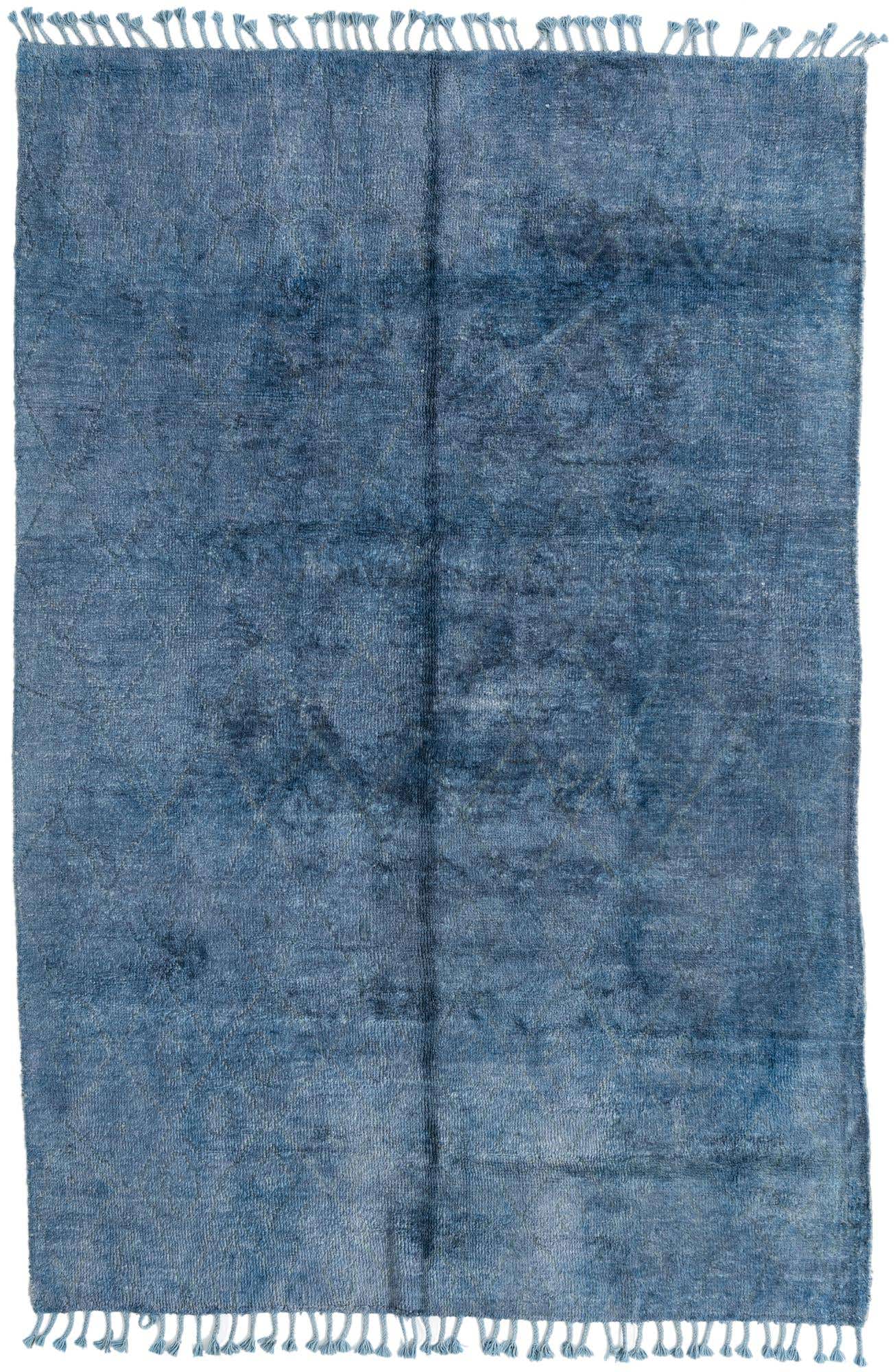 5' 6 x 8' 2 Hand Knotted Moroccan Wool Rug