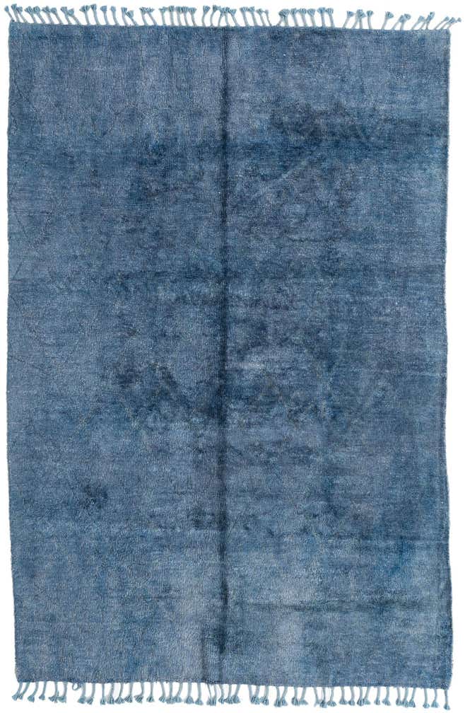 5' 6 x 8' 2 Hand Knotted Moroccan Wool Rug