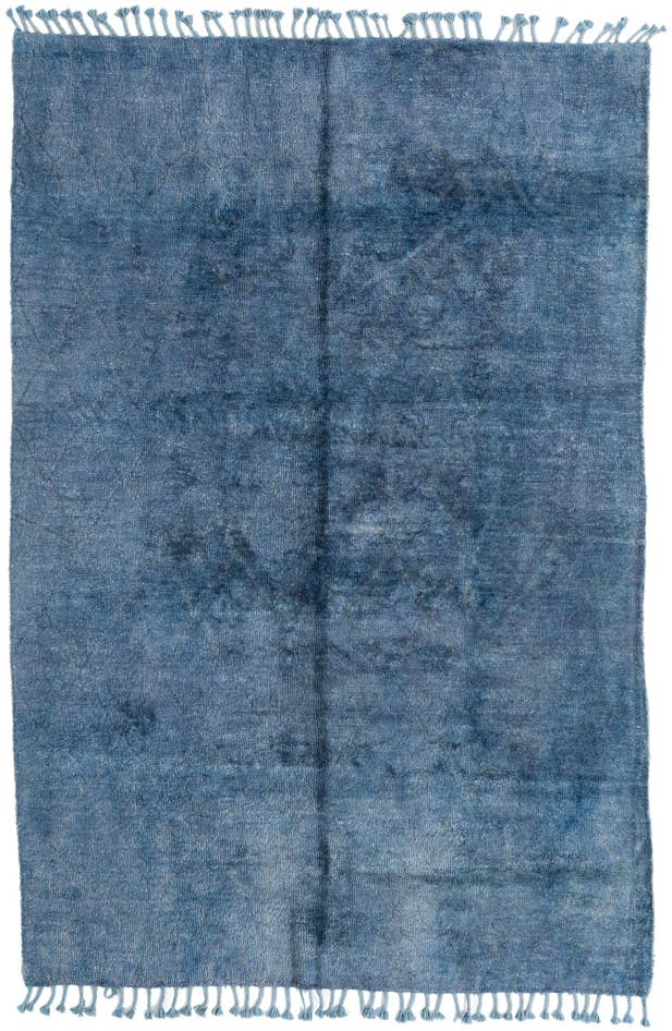 Detail image of 5' 6 x 8' 2 Hand Knotted Moroccan Wool Rug