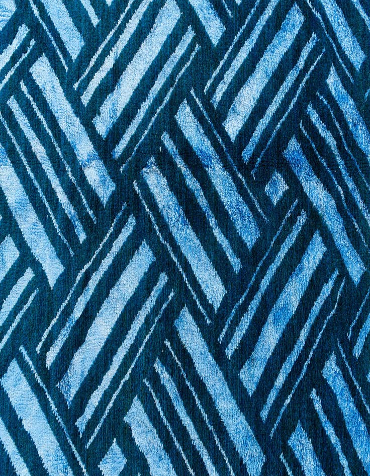 Detail image of 4' 10 x 8' 3  Hand Knotted Moroccan Rug