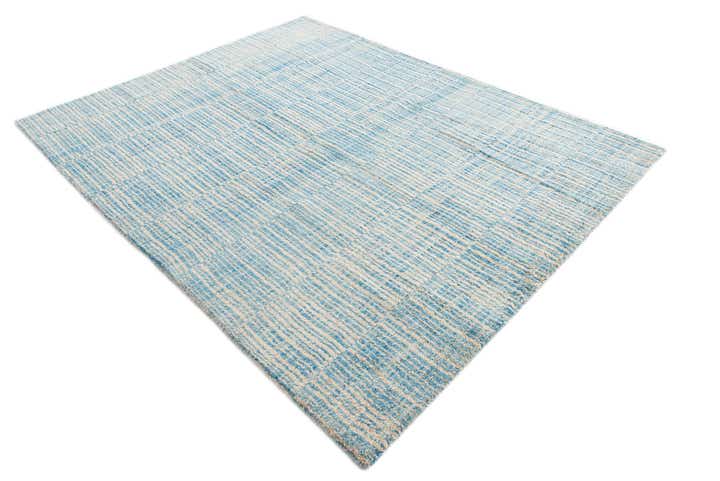 5' 9 x 7' 4 Hand Knotted Moroccan Wool Rug
