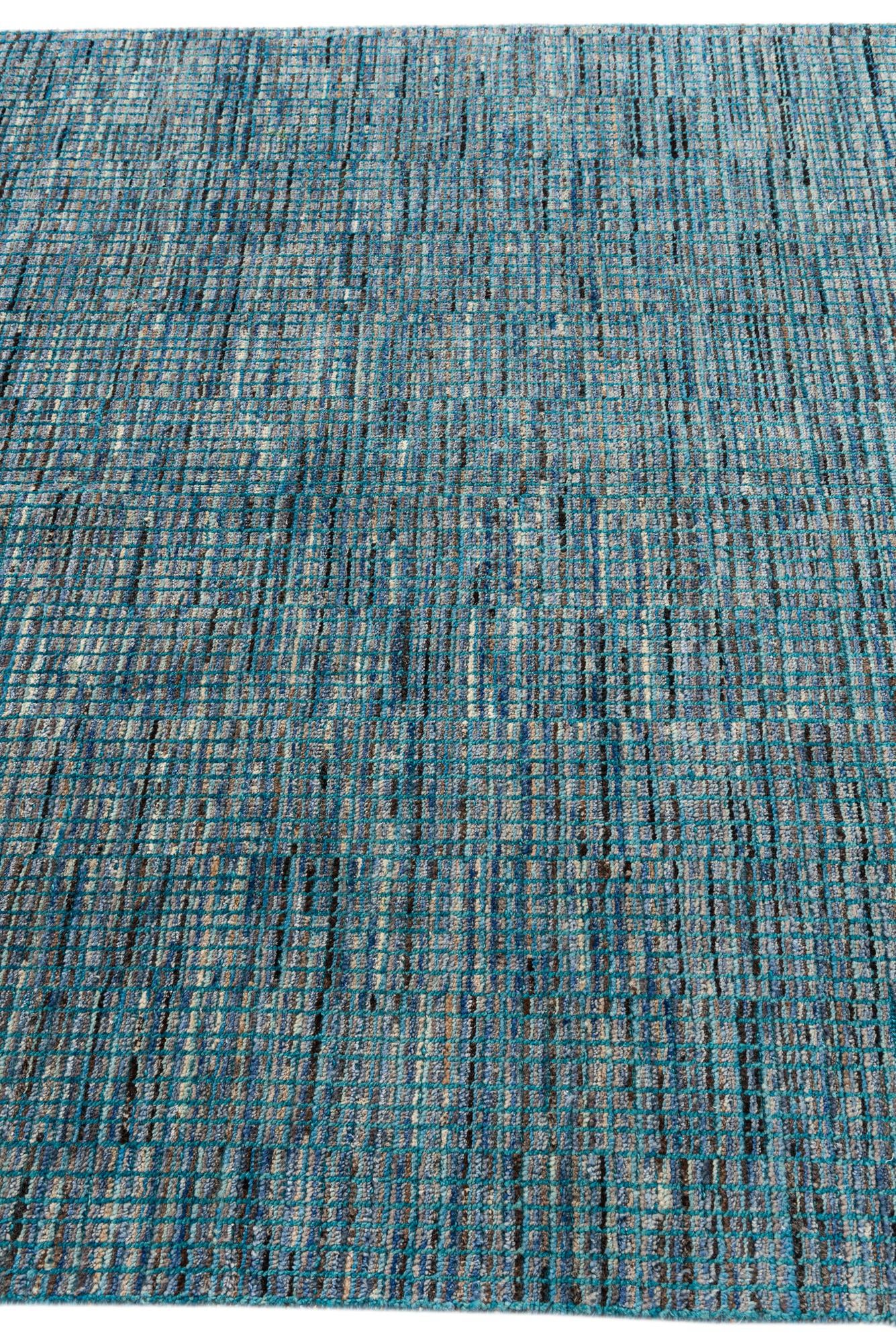 5' 7 x 8' 2 Hand Knotted Moroccan Wool Rug