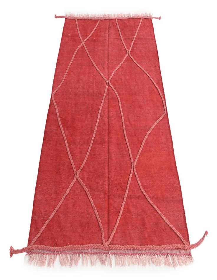 Detail image of 5' 2 x 6' 8 Hand Knotted Moroccan Wool Rug