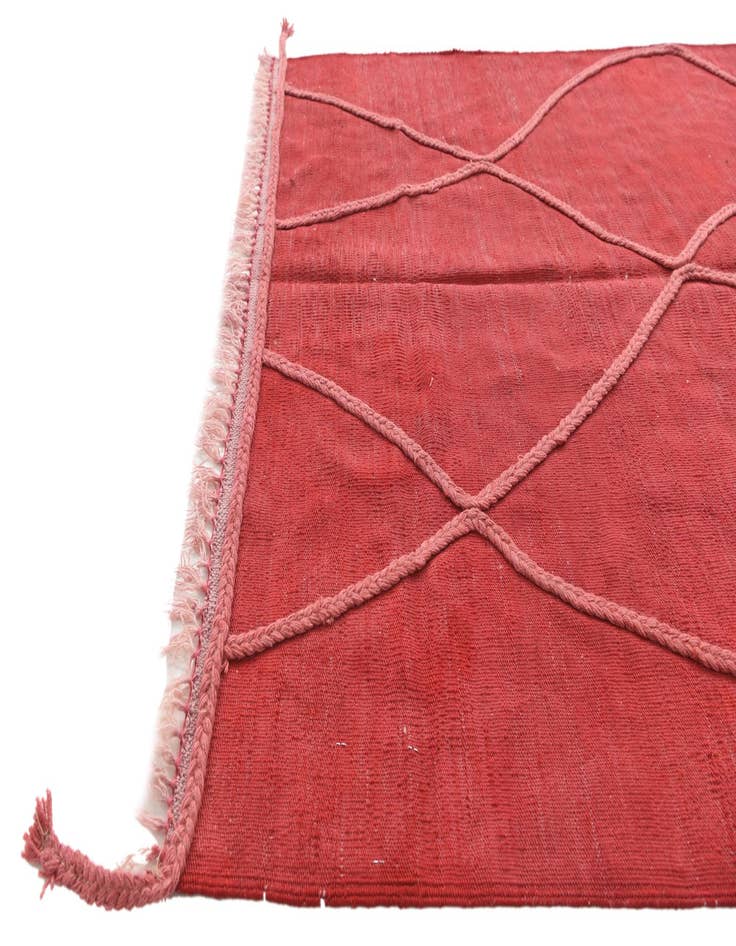 Detail image of 5' 2 x 6' 8 Hand Knotted Moroccan Wool Rug