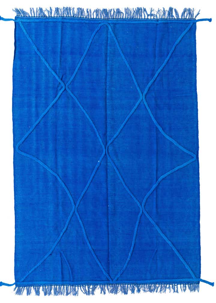 5' 2 x 6' 8 Hand Knotted Moroccan Wool Rug