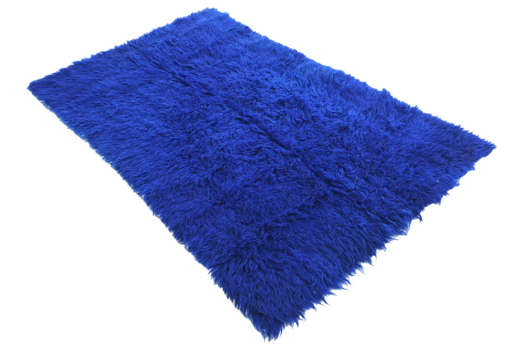 3' 9 x 6' 2 Hand Knotted Moroccan Wool Rug