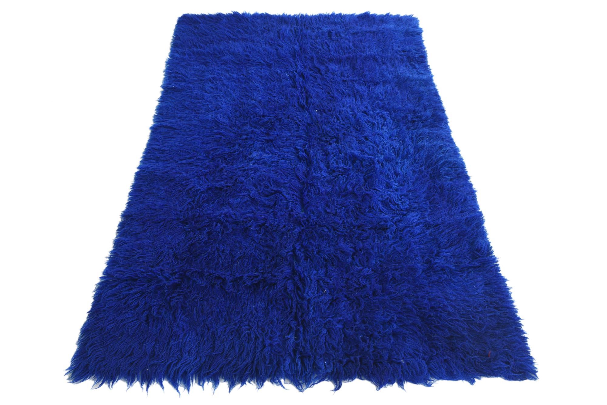 3' 9 x 6' 2 Hand Knotted Moroccan Wool Rug