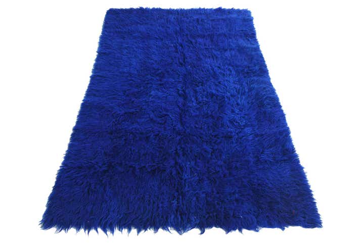 3' 9 x 6' 2 Hand Knotted Moroccan Wool Rug