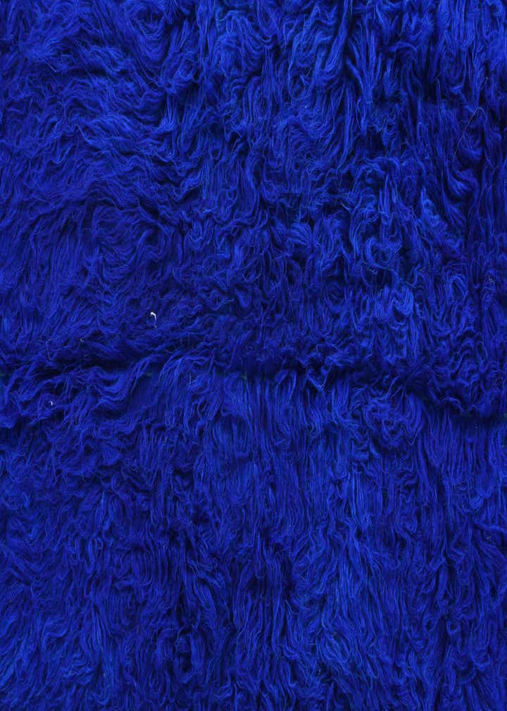 3' 9 x 6' 2 Hand Knotted Moroccan Wool Rug