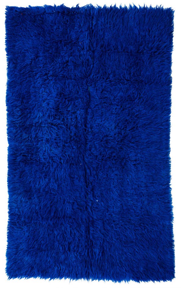 Detail image of 3' 9 x 6' 2 Hand Knotted Moroccan Wool Rug