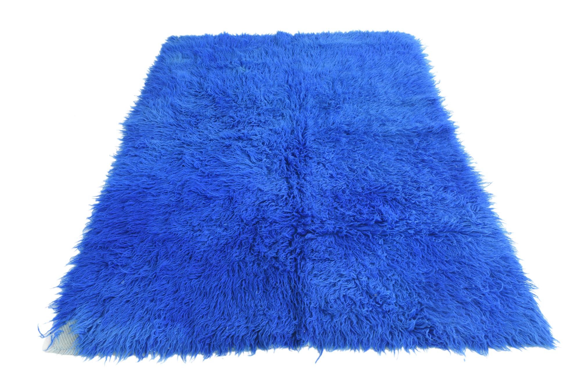 4' 7 x 6' 5 Hand Knotted Moroccan Wool Rug