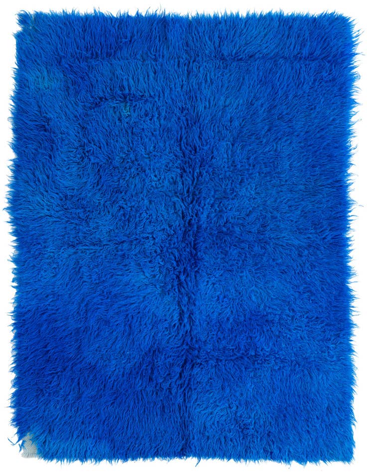 Detail image of 4' 7 x 6' 5 Hand Knotted Moroccan Wool Rug