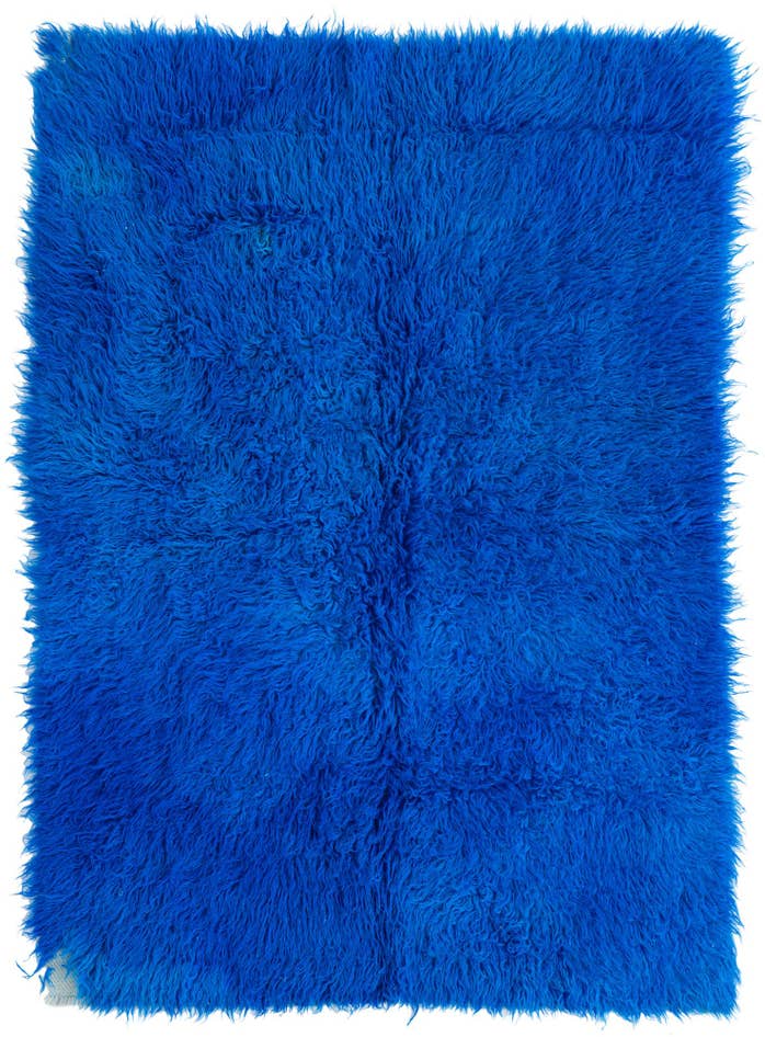 Detail image of 4' 7 x 6' 5 Hand Knotted Moroccan Wool Rug
