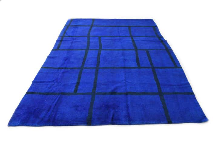 6' 7 x 10' 2 Hand Knotted Moroccan Wool Rug