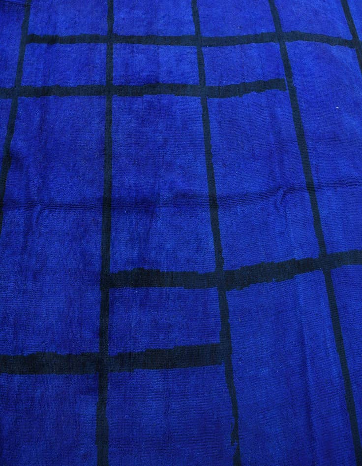 Detail image of 6' 7 x 10' 2 Hand Knotted Moroccan Wool Rug