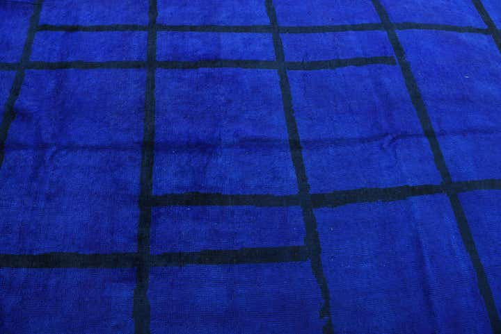 6' 7 x 10' 2 Hand Knotted Moroccan Wool Rug