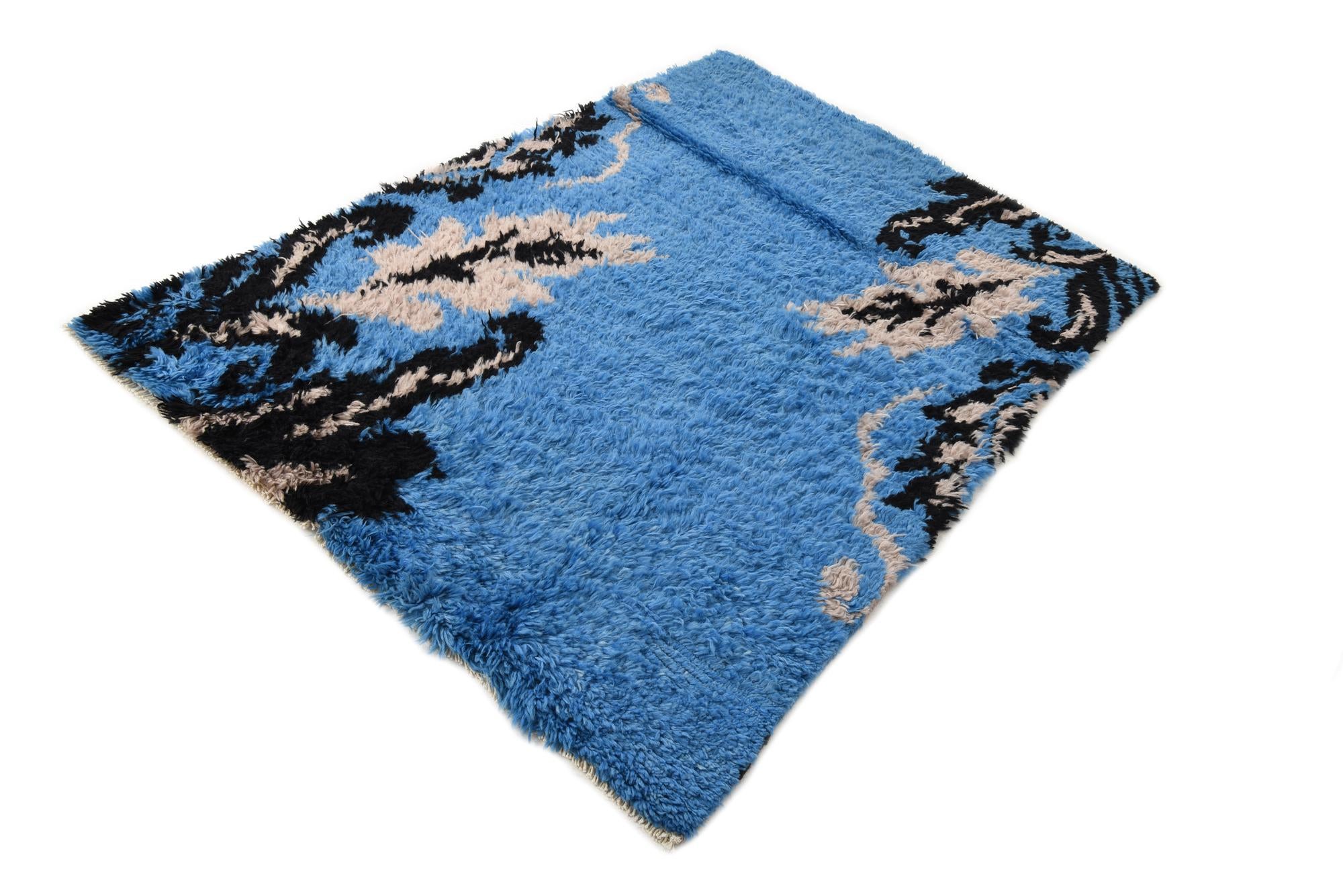 3' 10 x 5' 7 Hand Knotted Moroccan Wool Rug