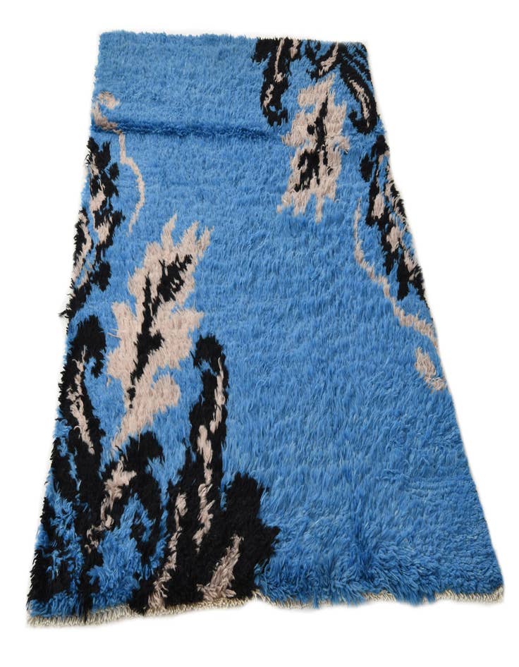 Detail image of 3' 10 x 5' 7  Hand Knotted Moroccan Wool Rug