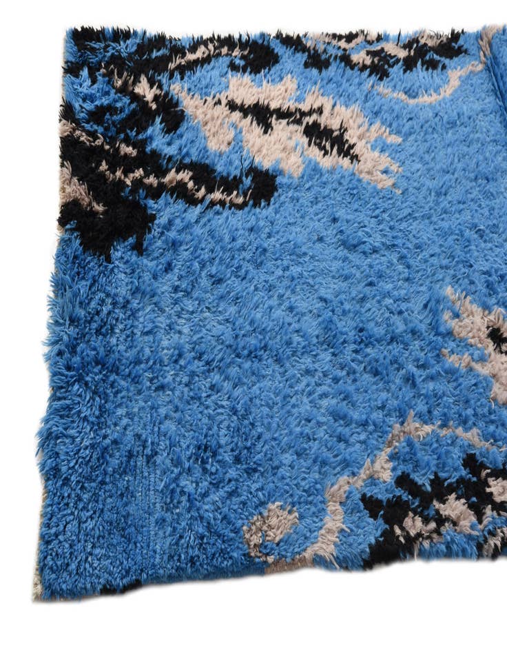 Detail image of 3' 10 x 5' 7  Hand Knotted Moroccan Wool Rug