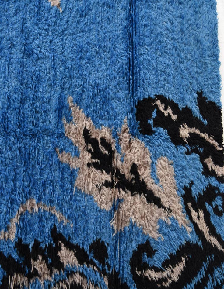 Detail image of 3' 10 x 5' 7  Hand Knotted Moroccan Wool Rug