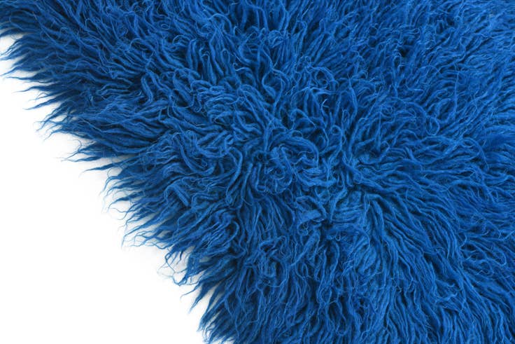 Detail image of 2' 4 x 4' 5 Hand Knotted Moroccan Wool Rug