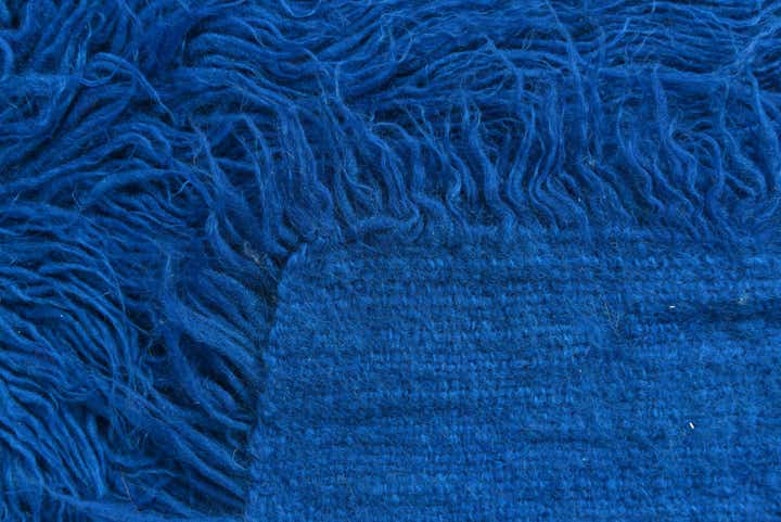 2' 4 x 4' 5 Hand Knotted Moroccan Wool Rug