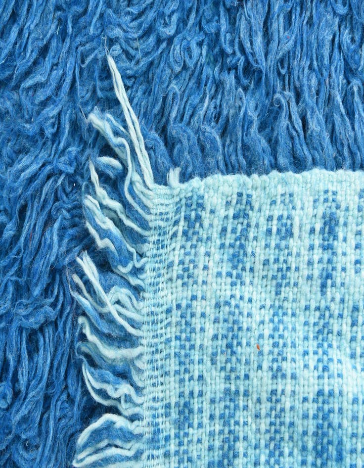 Detail image of 3' 2 x 5' 4  Hand Knotted Moroccan Wool Rug