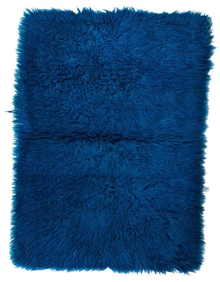 Detail image of 2' 7 x 4' 10 Hand Knotted Moroccan Wool Rug