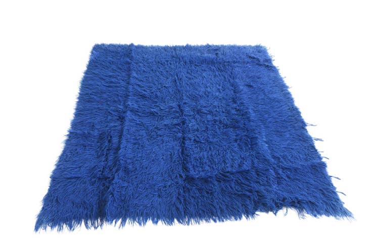 Detail image of 4' 10 x 6' 4 Hand Knotted Moroccan Wool Rug
