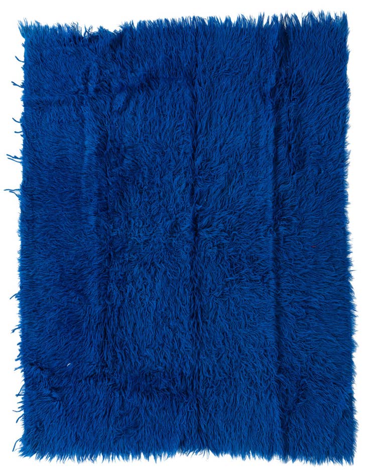 Detail image of 4' 10 x 6' 4 Hand Knotted Moroccan Wool Rug