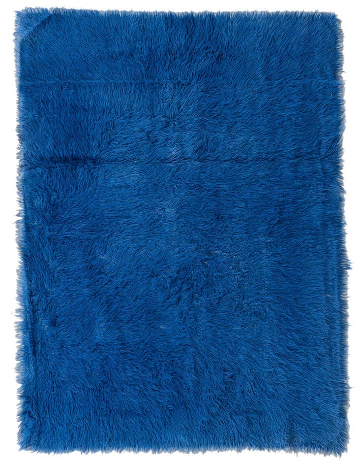Detail image of 4' 6 x 6' 6 Hand Knotted Moroccan Wool Rug