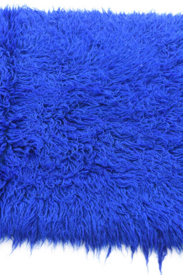 Detail image of 2' 4 x 4' 5 Hand Knotted Moroccan Wool Rug