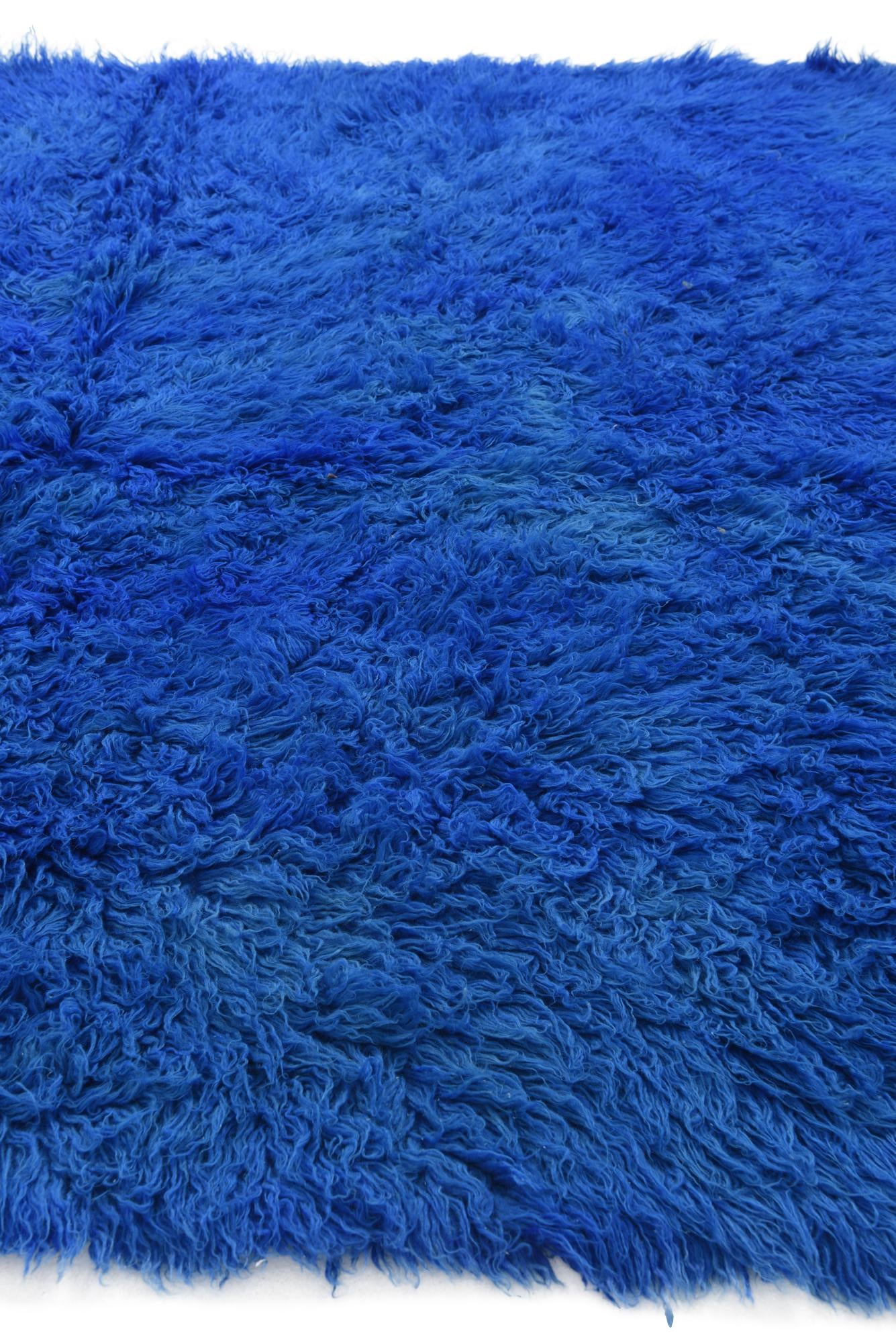 6' 5 x 8' Hand Knotted Moroccan Wool Rug