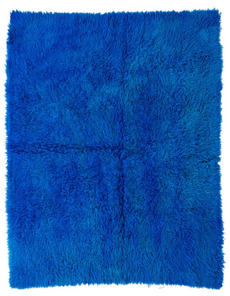 Detail image of 6' 5 x 8' Hand Knotted Moroccan Wool Rug