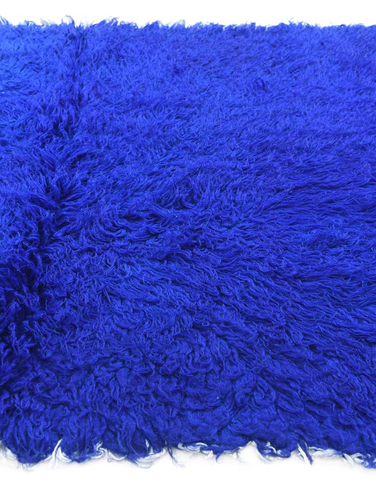 Detail image of 3' 9 x 5' 10 Hand Knotted Moroccan Wool Rug