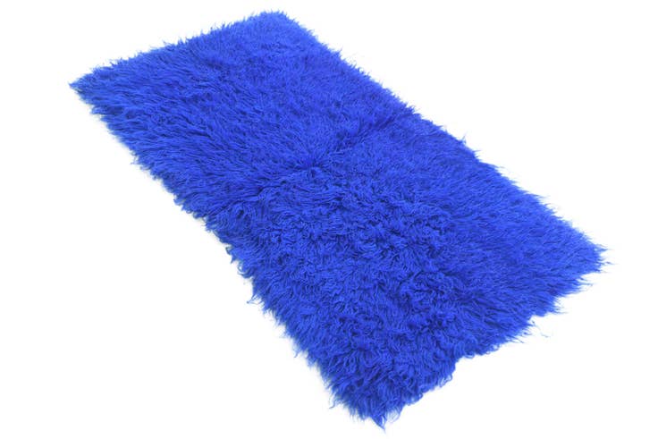 Detail image of 2' 4 x 4' 4 Hand Knotted Moroccan Wool Rug
