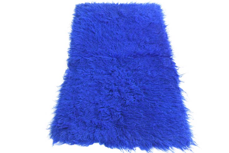 Detail image of 2' 4 x 4' 4 Hand Knotted Moroccan Wool Rug