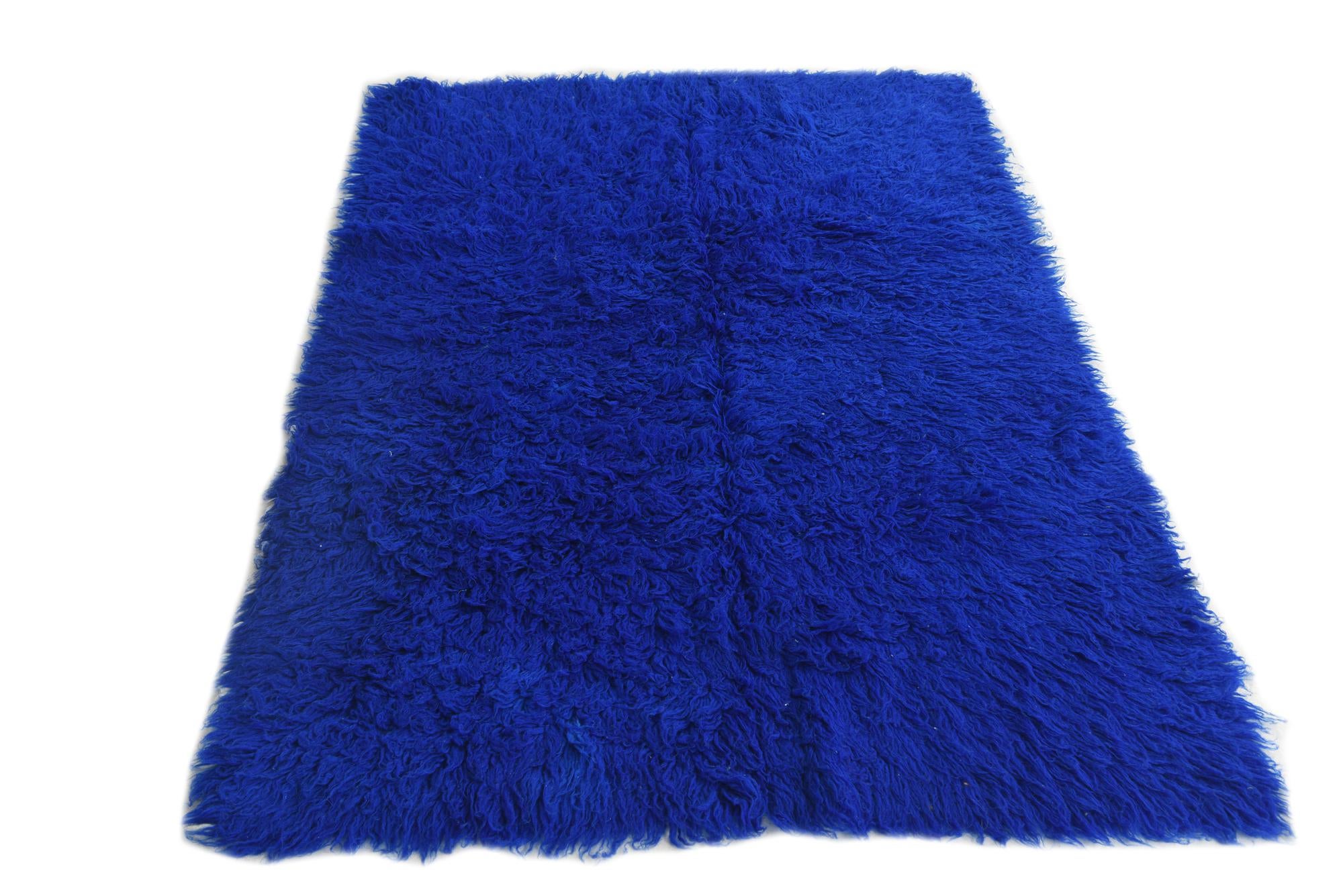 4' 3 x 6' 1 Hand Knotted Moroccan Wool Rug